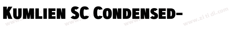 Kumlien SC Condensed字体转换